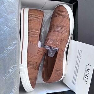 Ralph Lauren Women’s Tan Slip-On Shoes